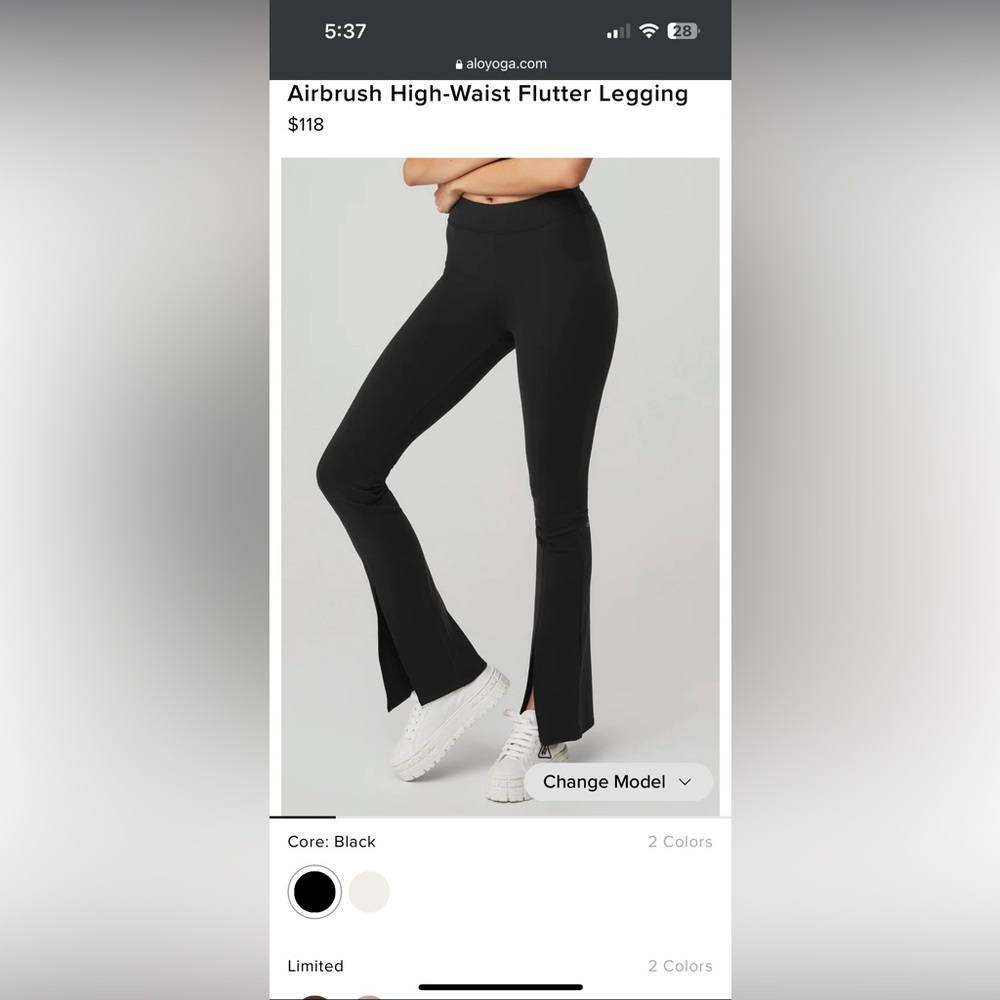 Brand New Alo Airbrush High Waist Flutter Legging
